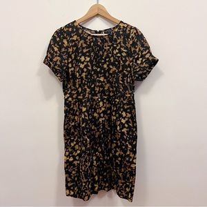 Broadway and Broome (Madewell) Brown & Black Spots Shadow Song Dress sz 4